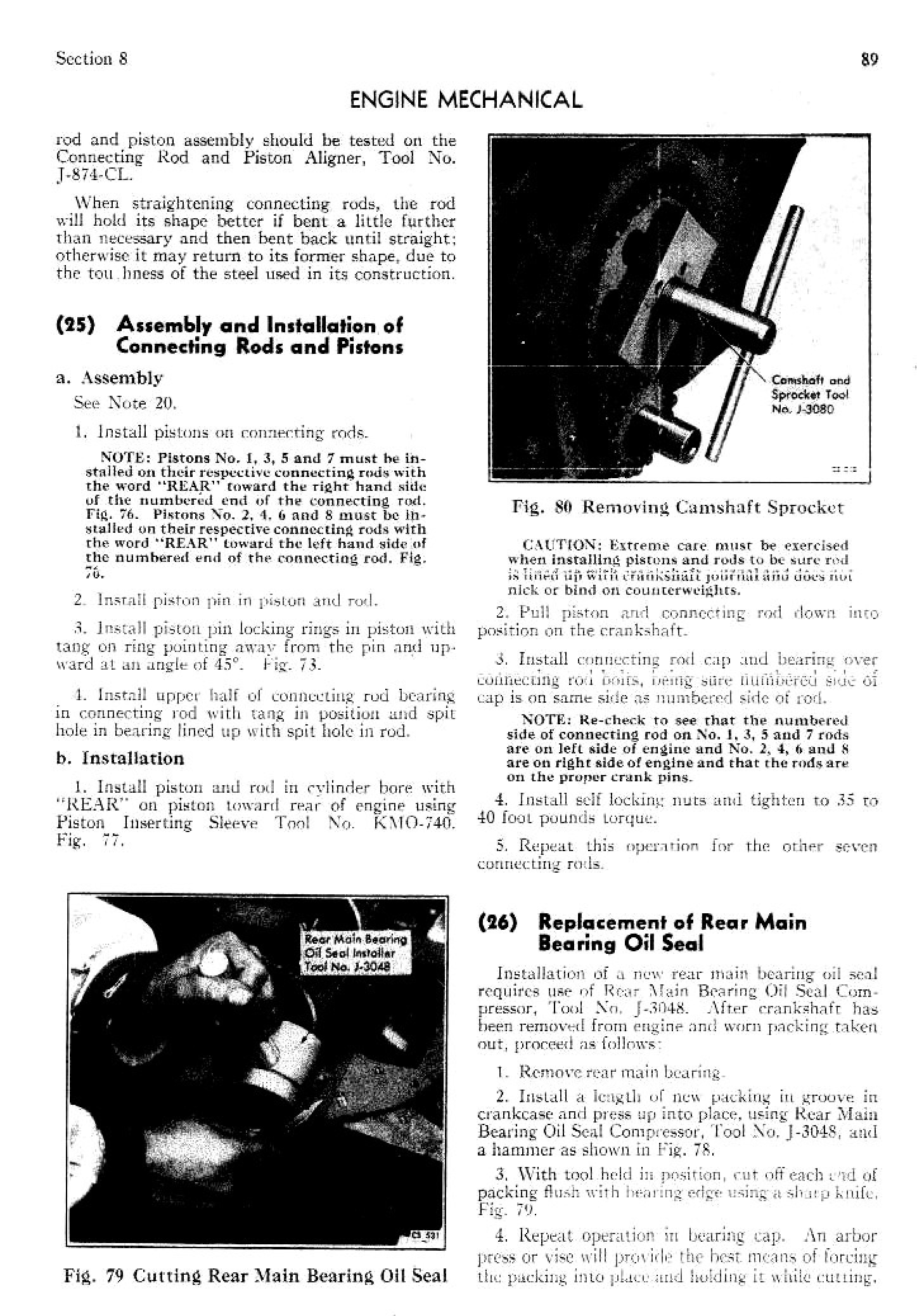 1949 Cadillac Shop Manual- Engine Mechanical Page 20 Of 26